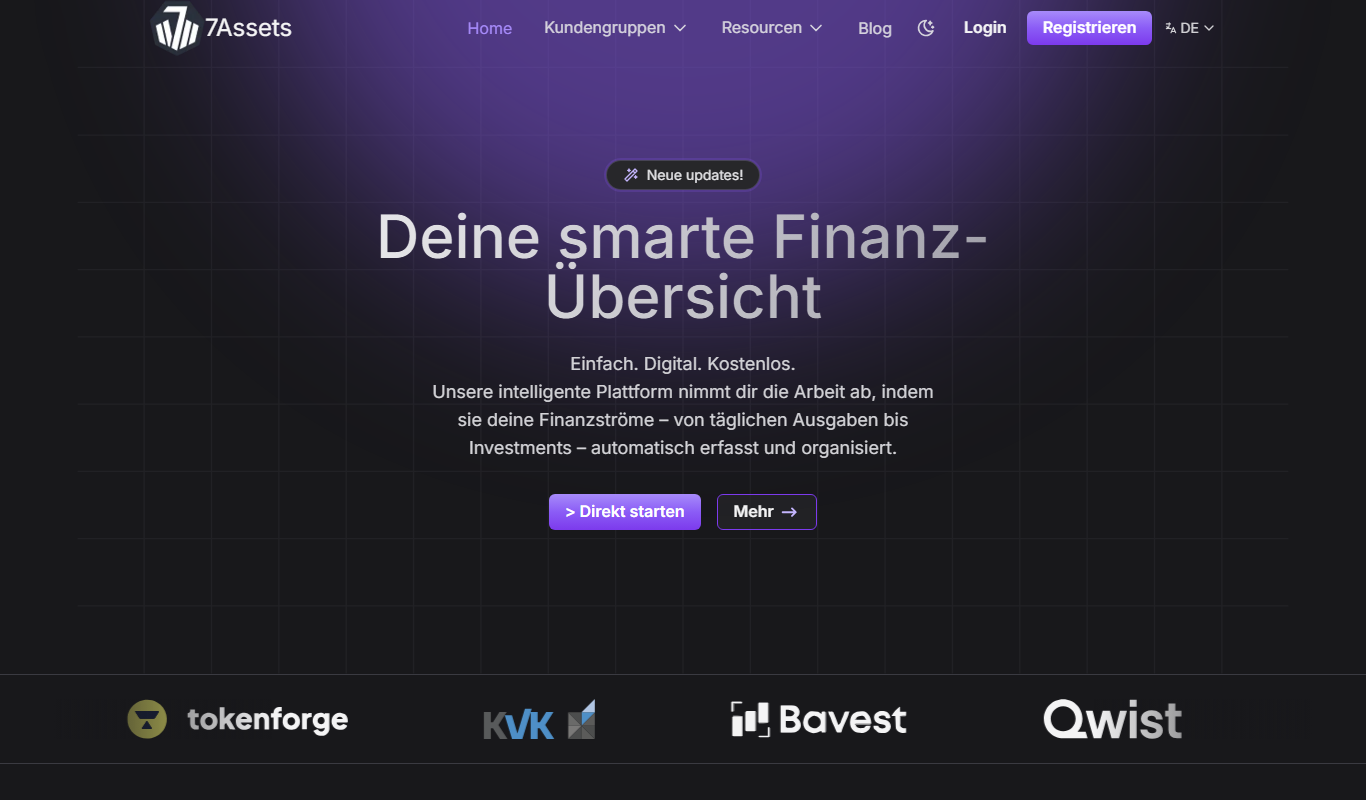 7Assets app screenshot