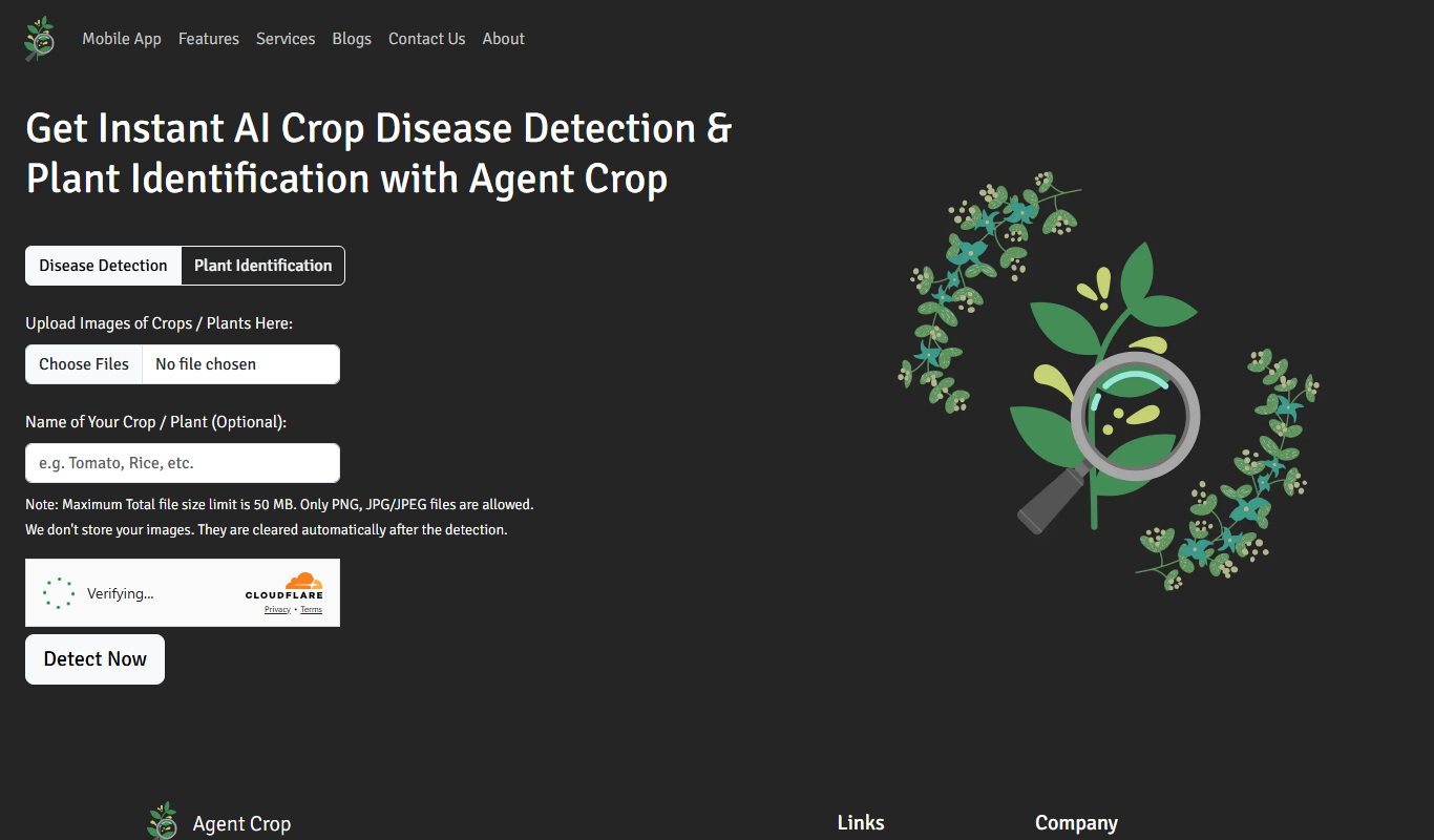 Agent Crop app screenshot