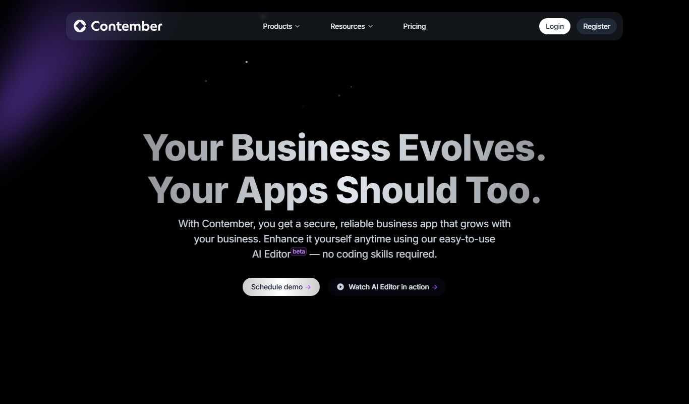 Screenshot of the AI-assisted Contember Studio interface