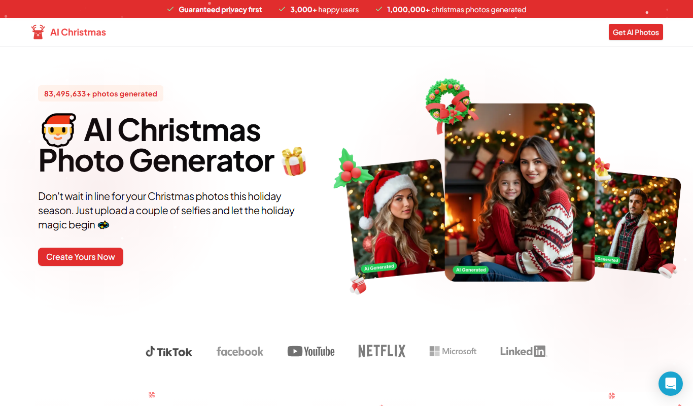 AI Christmas Photo app screenshot