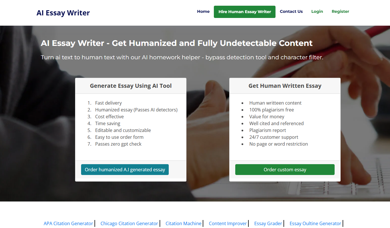 Olovka: AI Essay Writer app screenshot