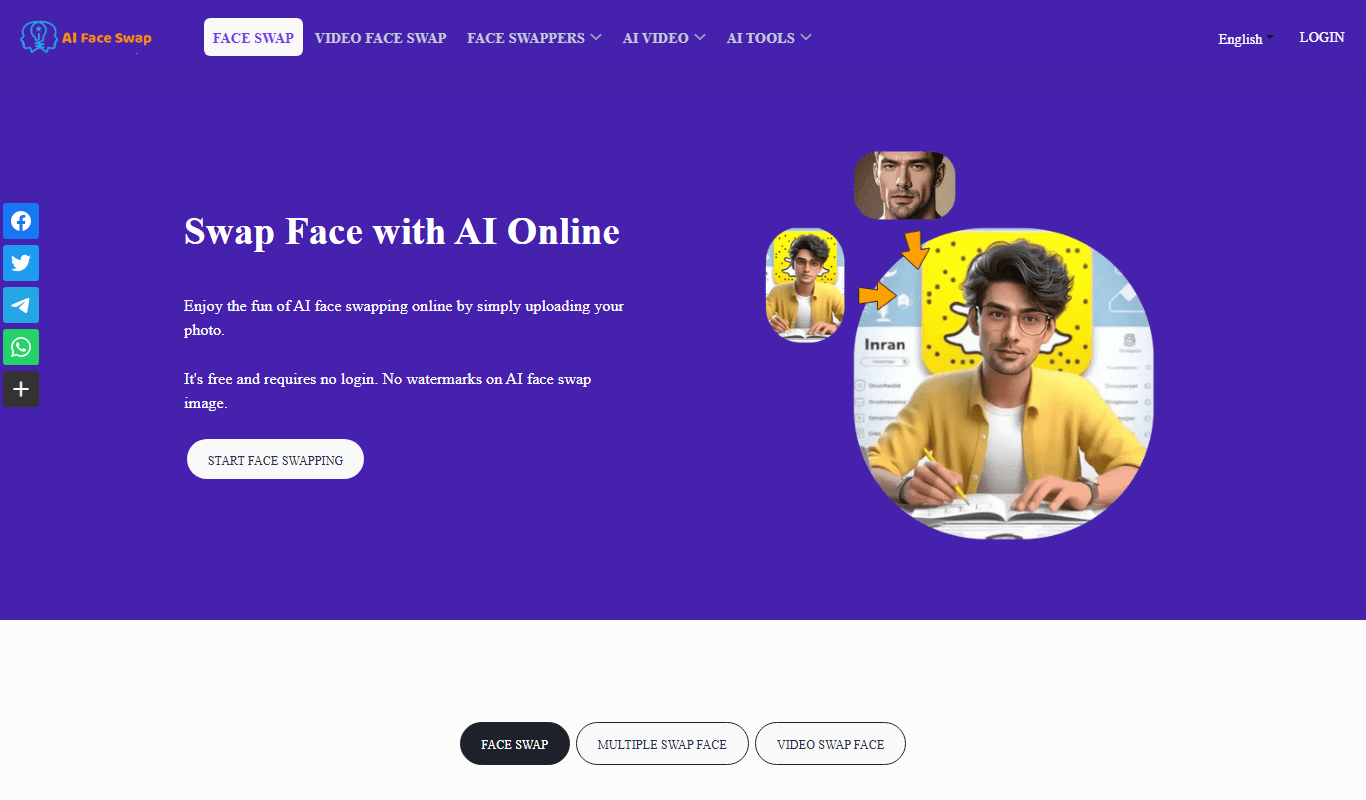 AI Face Swap app screenshot