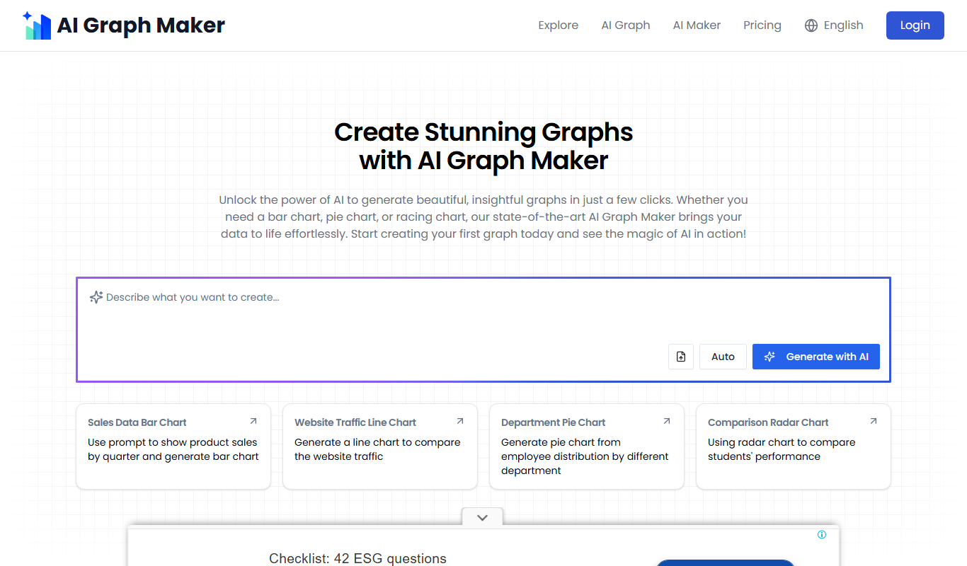 Oblite Graph AI Graph Maker - Free Online AI-Powered Data Visualization Tool