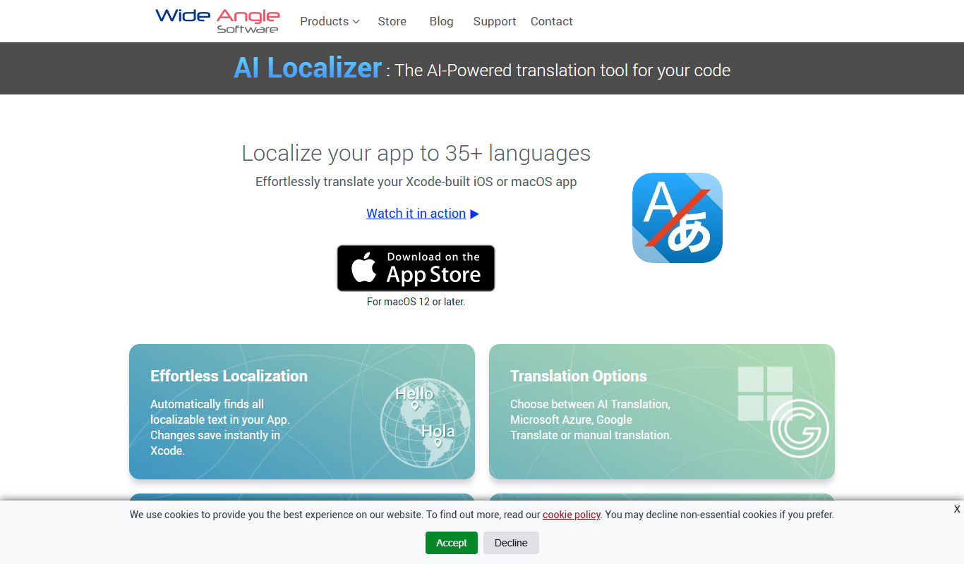 AI Localizer app screenshot