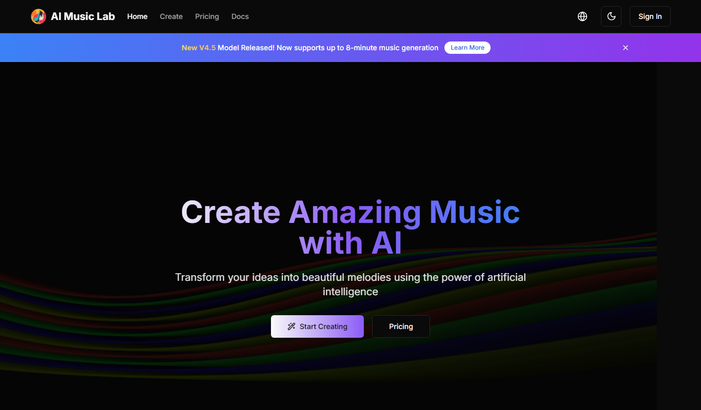 AI Music (Free) app screenshot