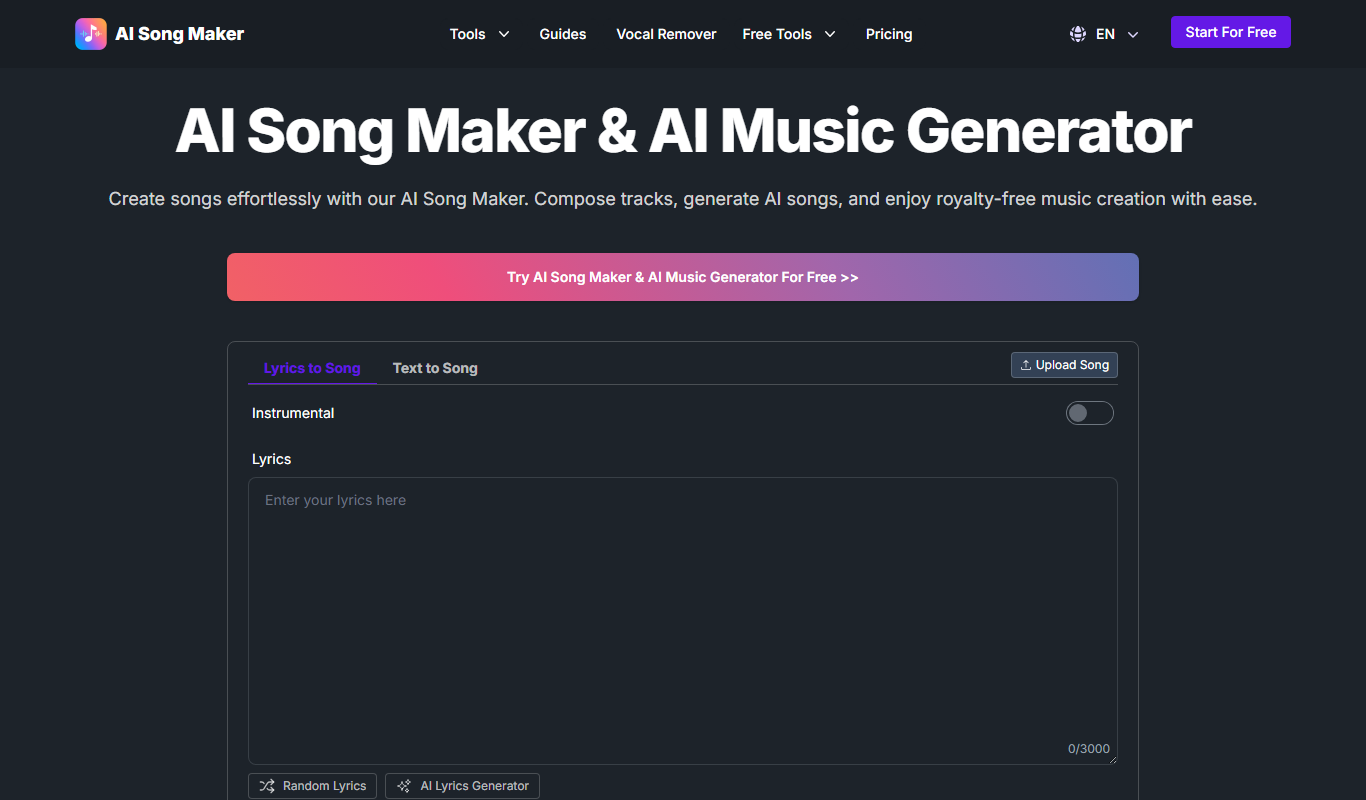 AI Music Maker app screenshot