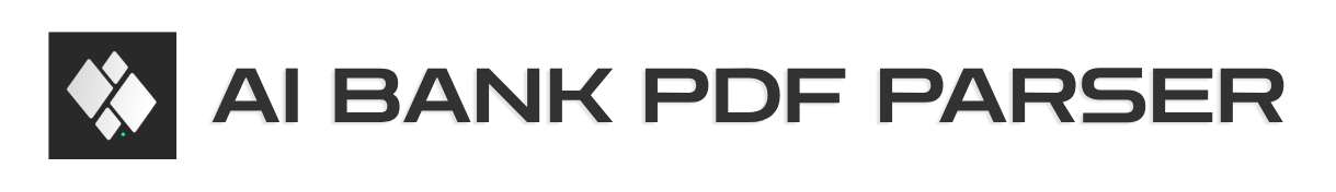 AI PDF bank statement parser logo