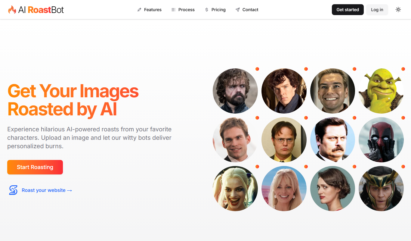 AI RoastBot app screenshot