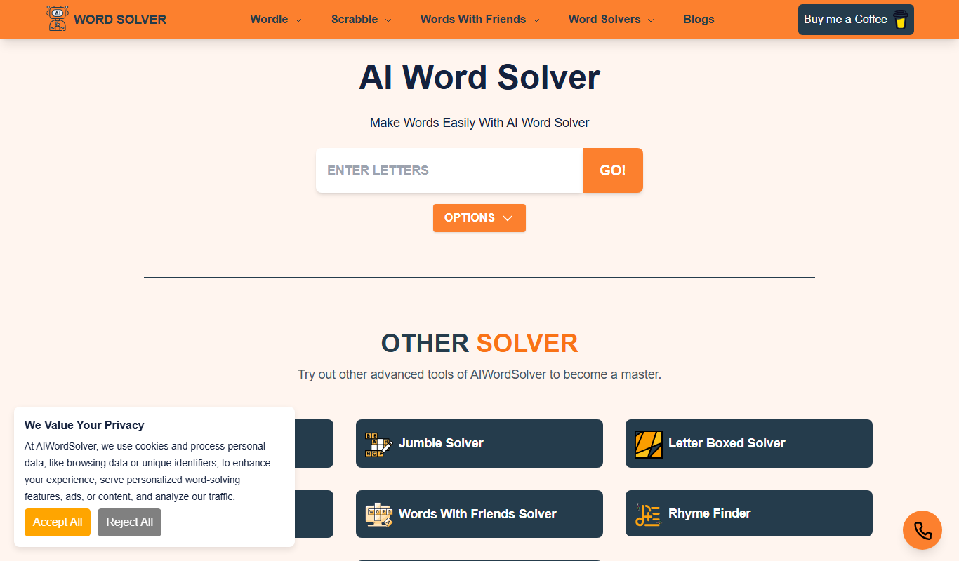 AI Word Solver app screenshot