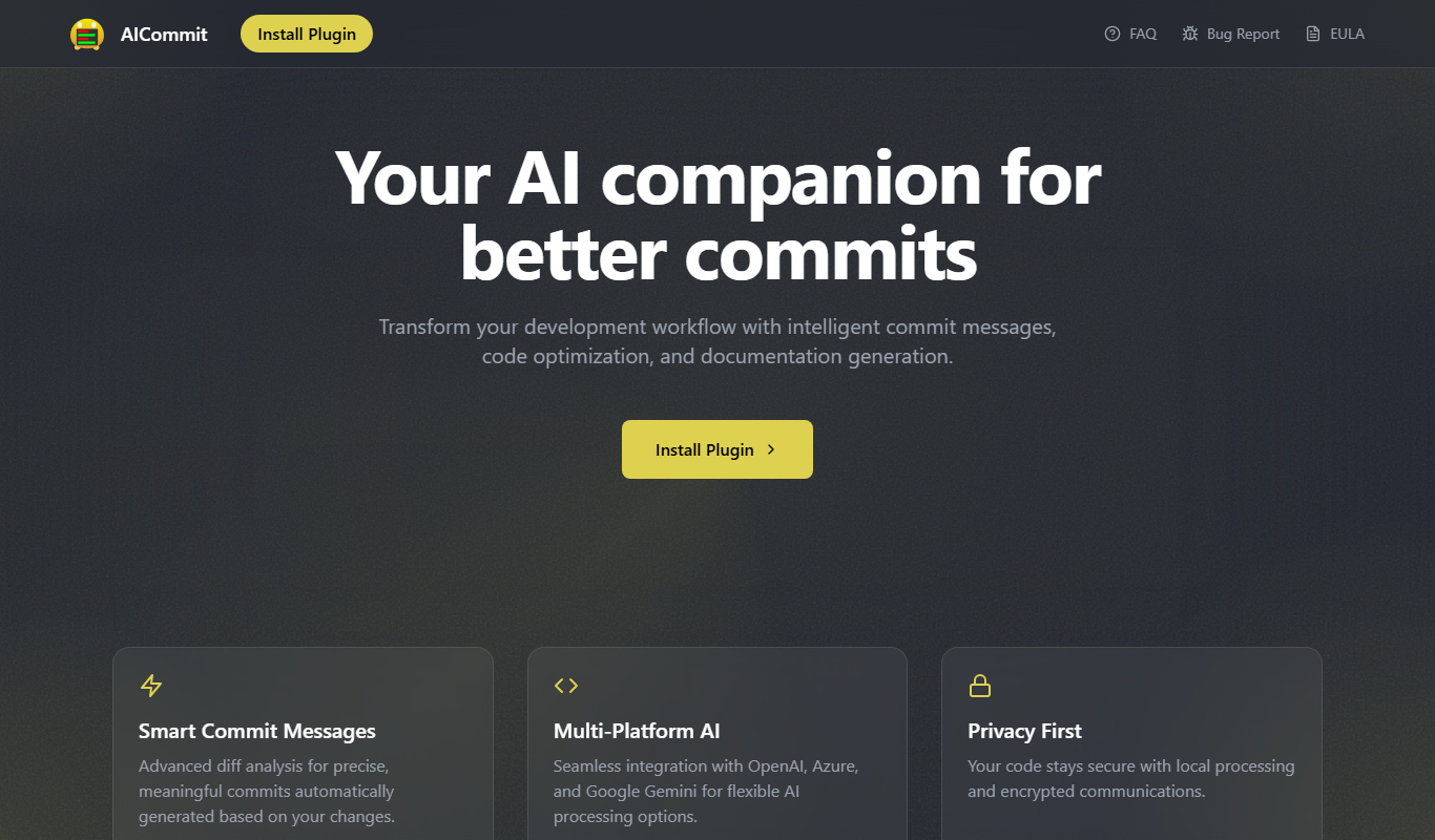 AICommit – Your Best Commit Generator app screenshot