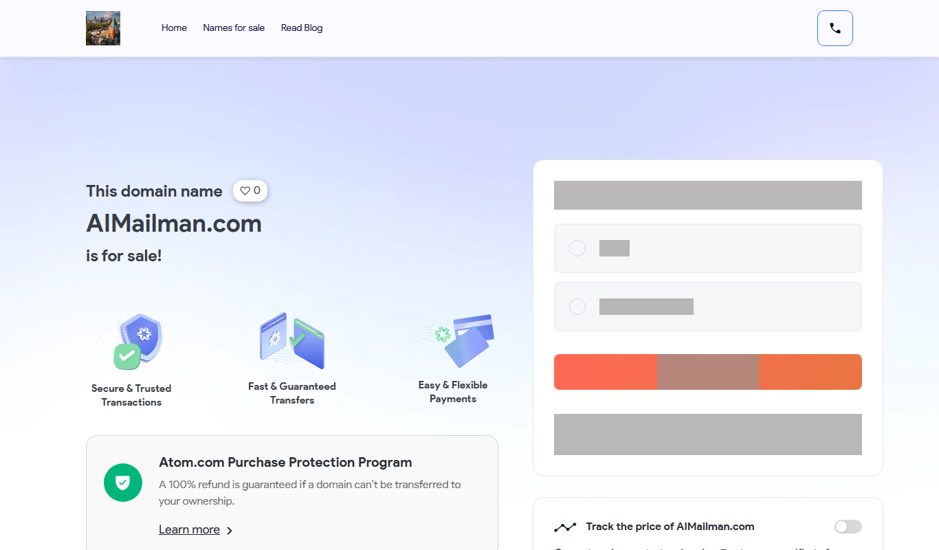 Screenshot of the AIMailman interface