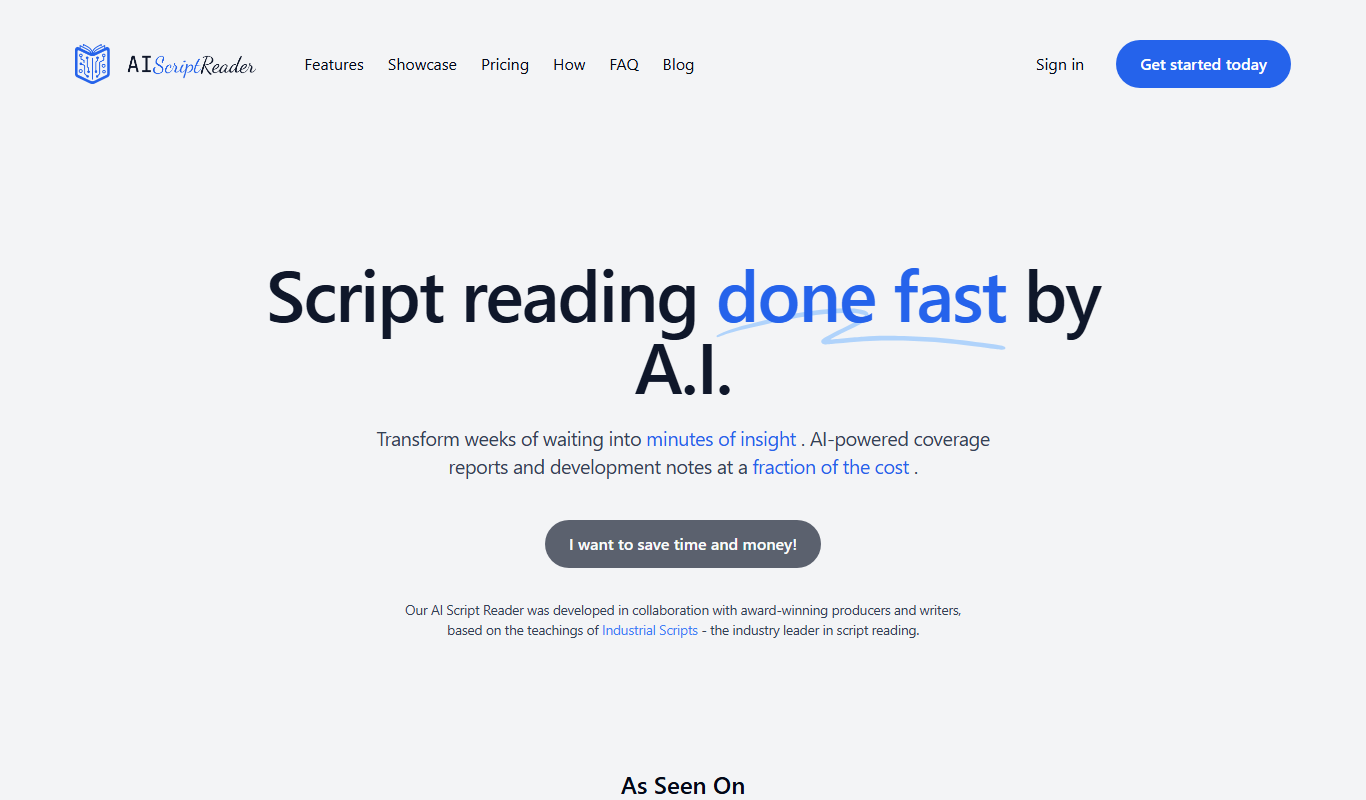 AIScriptReader app screenshot