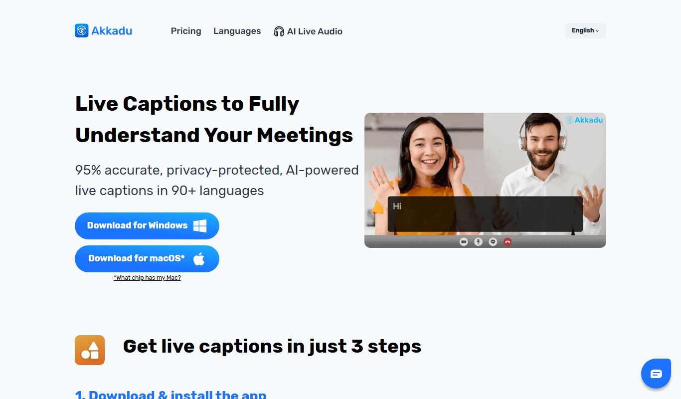 Akkadu AI Subtitles app screenshot