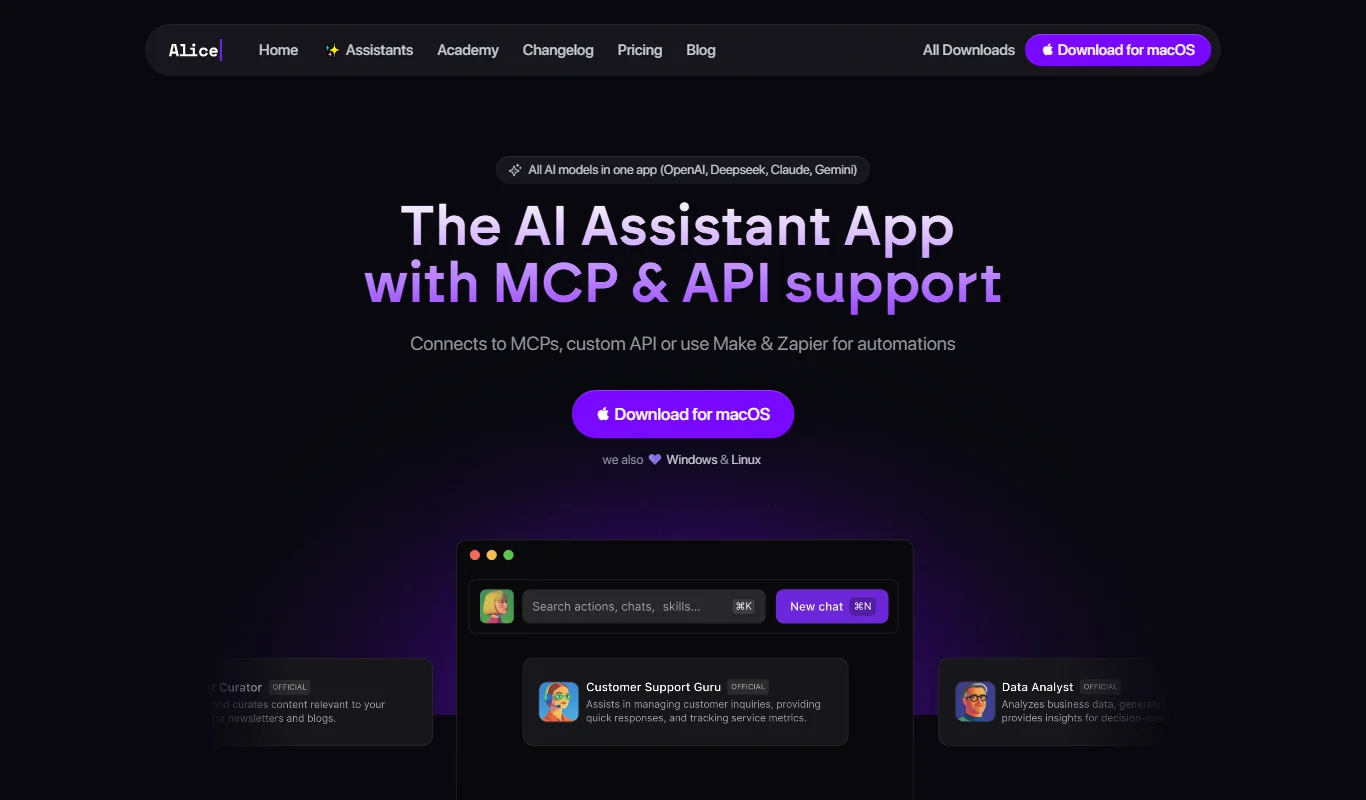 Alice AI Assistant For Teams - Workflow & Task Automation Tool