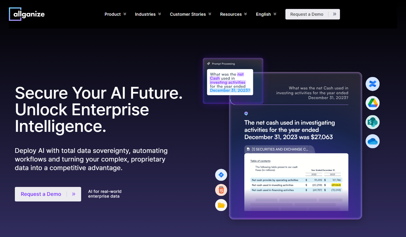 allganize.ai app screenshot