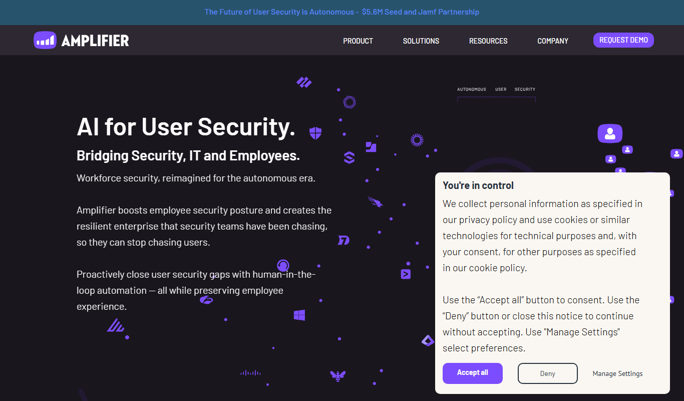 Amplifier Security app screenshot
