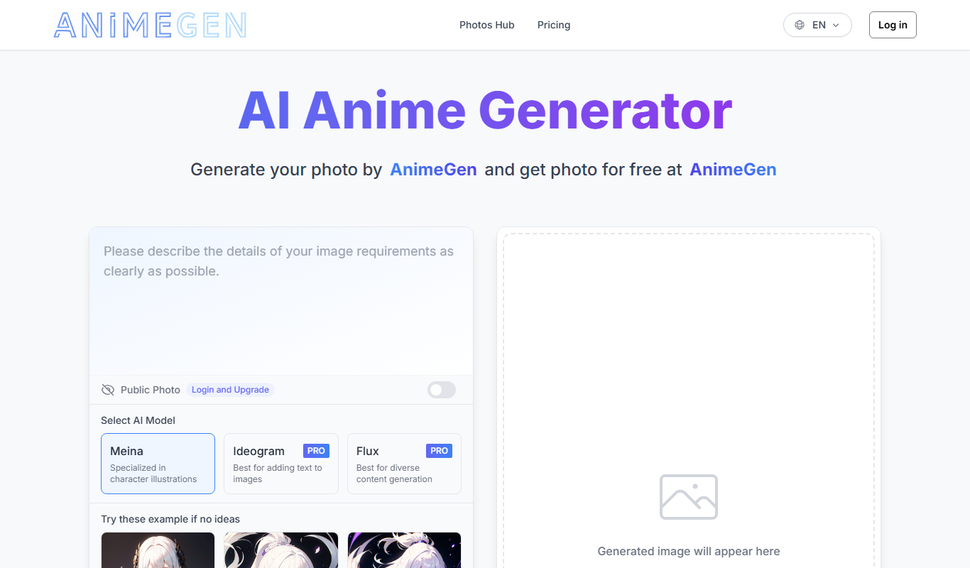 AnimeGen – Anime Image Generator app screenshot