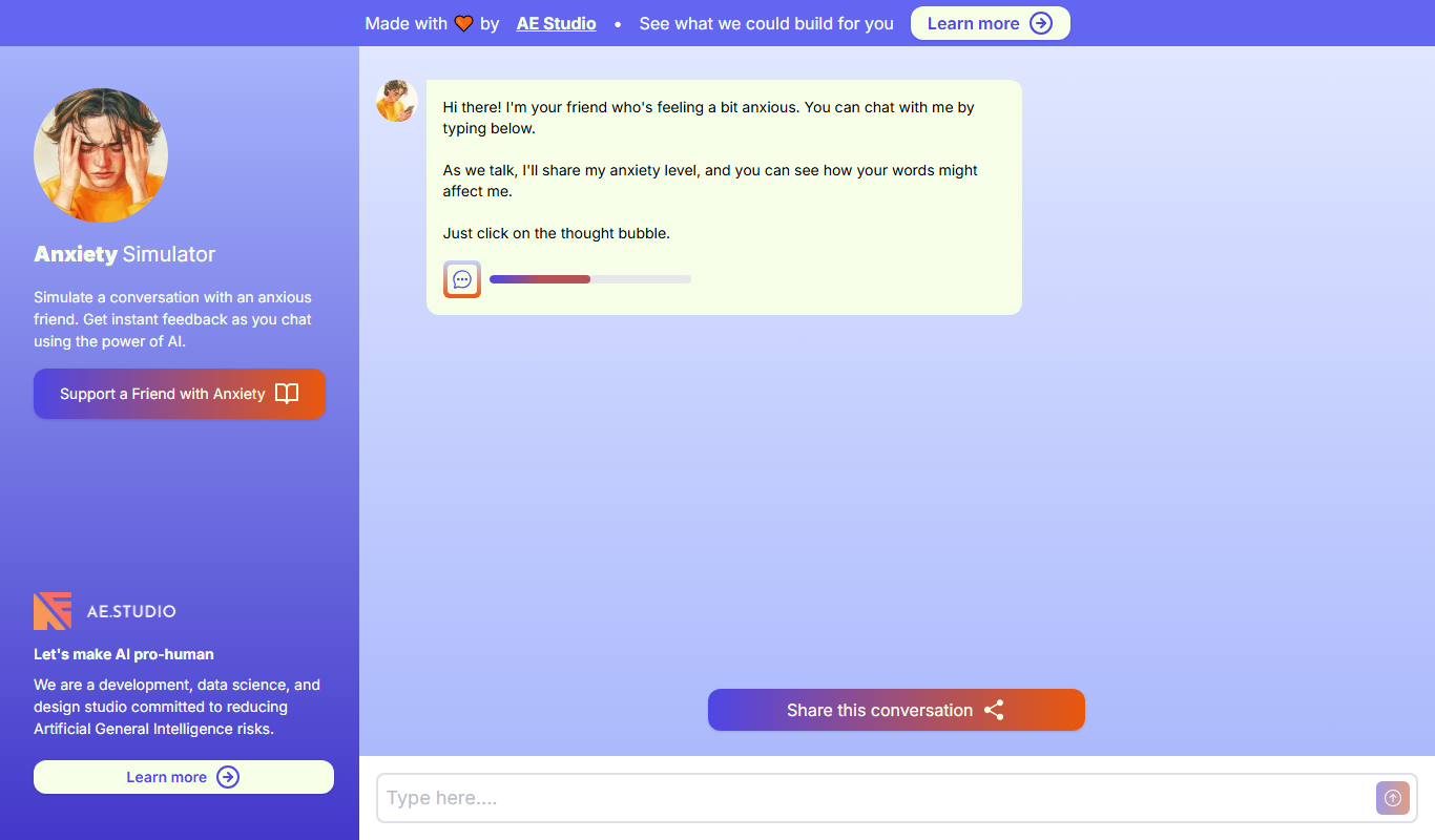 Anxiety Simulator app screenshot