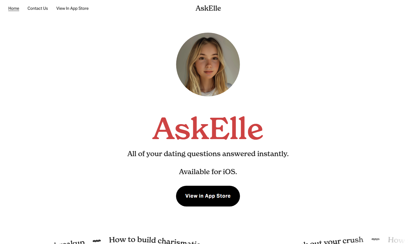 Ask Elle app screenshot