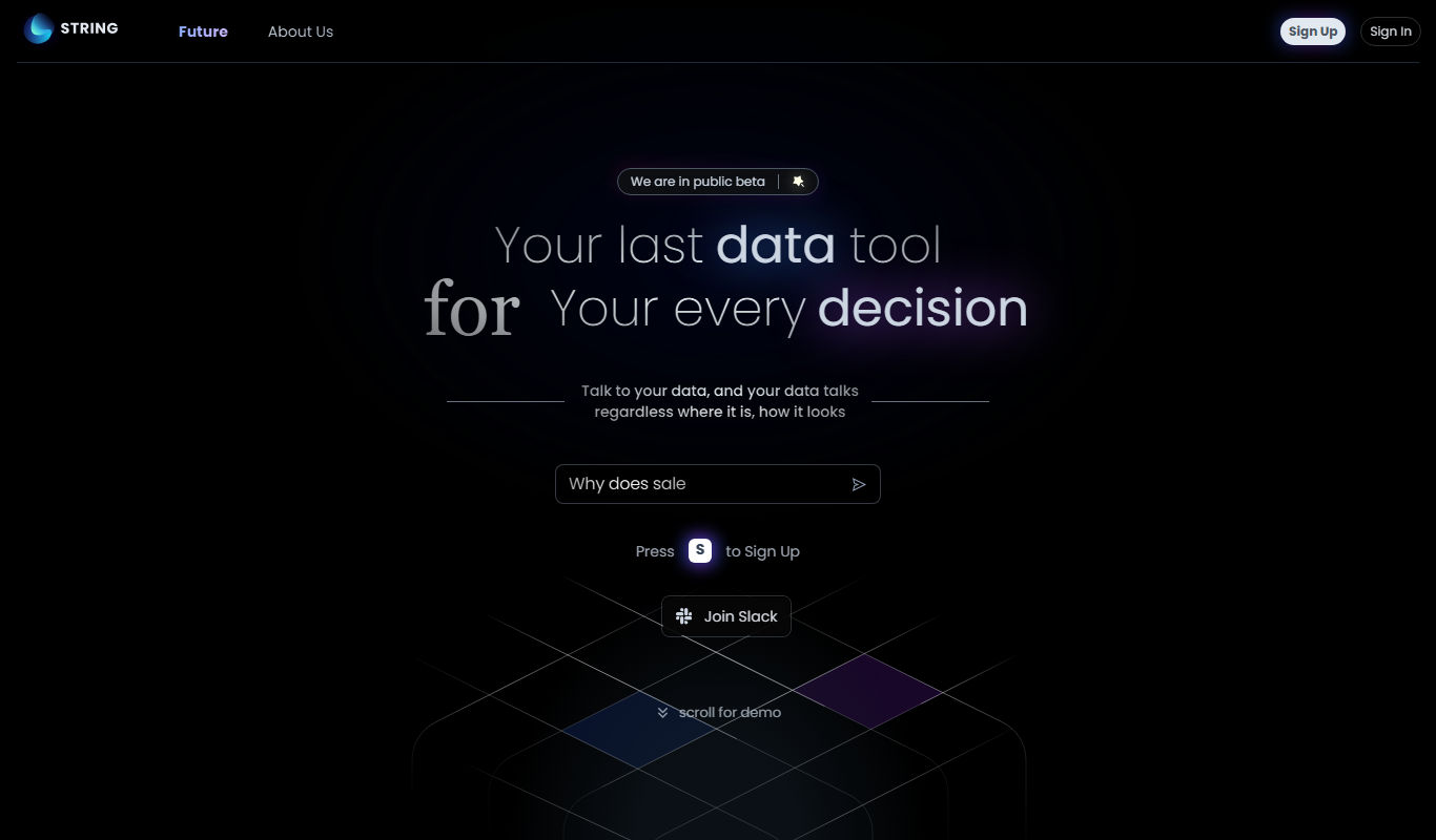 Ask String app screenshot