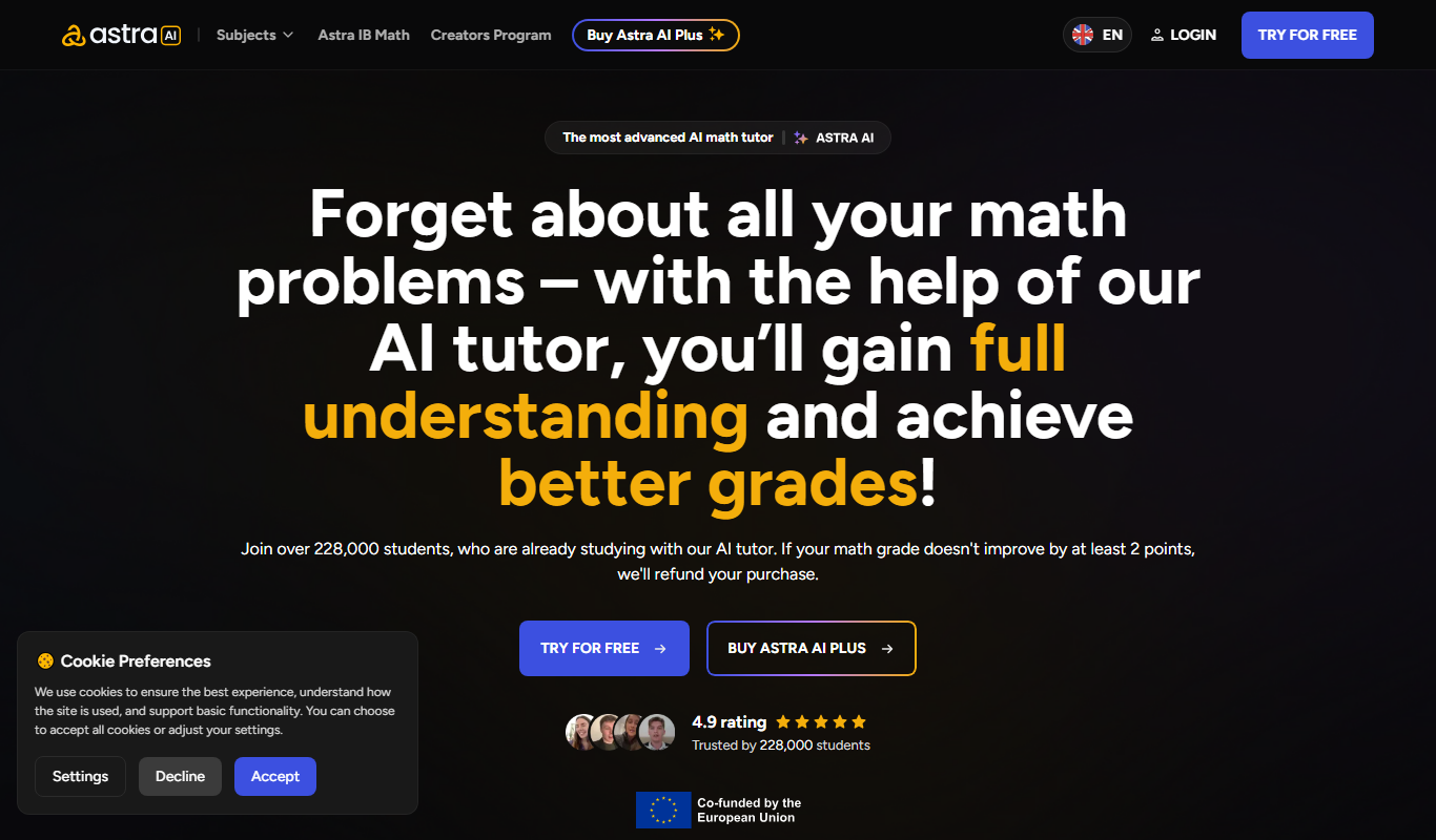 Astra AI app screenshot