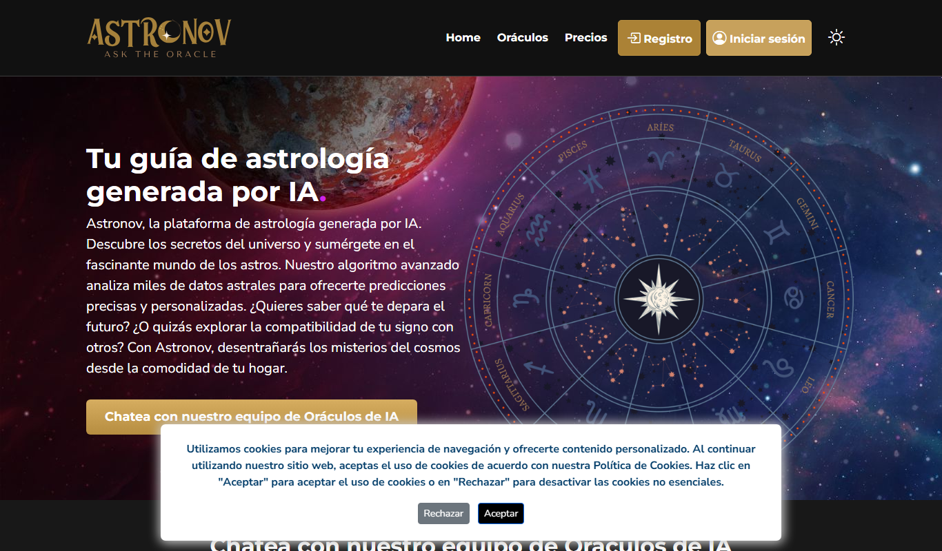 Astronov app screenshot