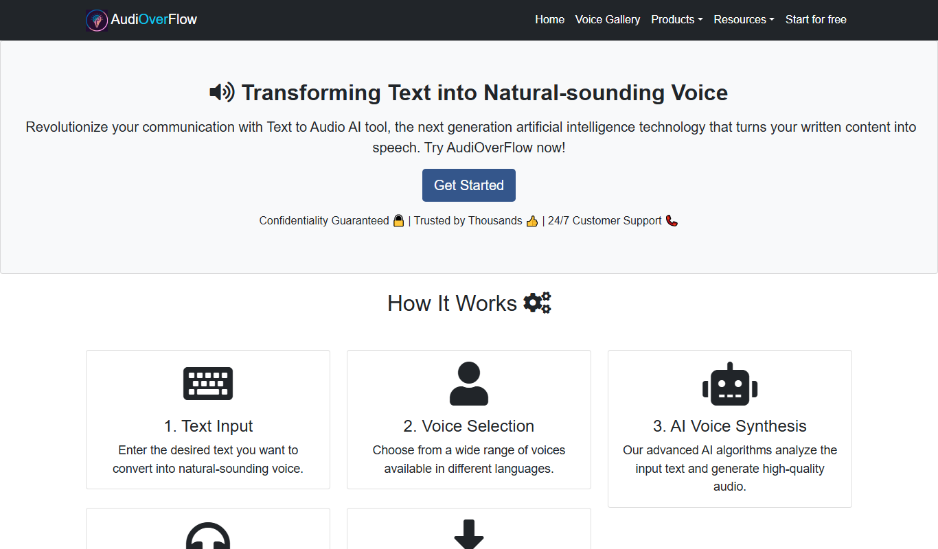 AudiOverFlow app screenshot
