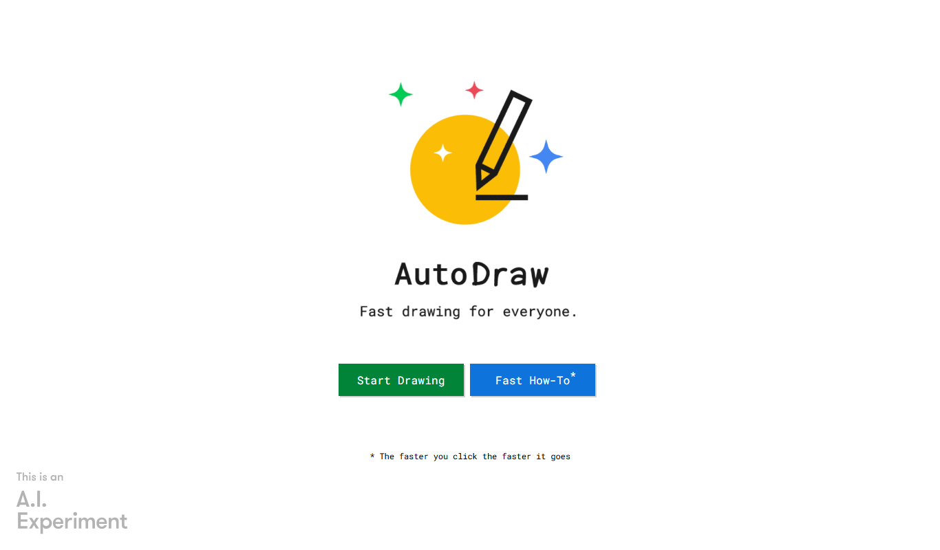 Screenshot of the Autodraw interface