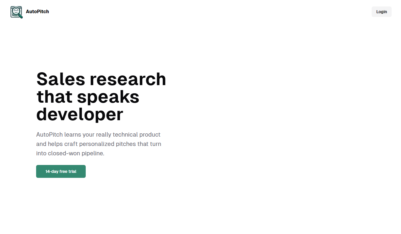 AutoPitch.ai app screenshot
