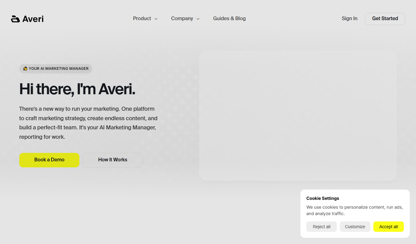 Averi app screenshot
