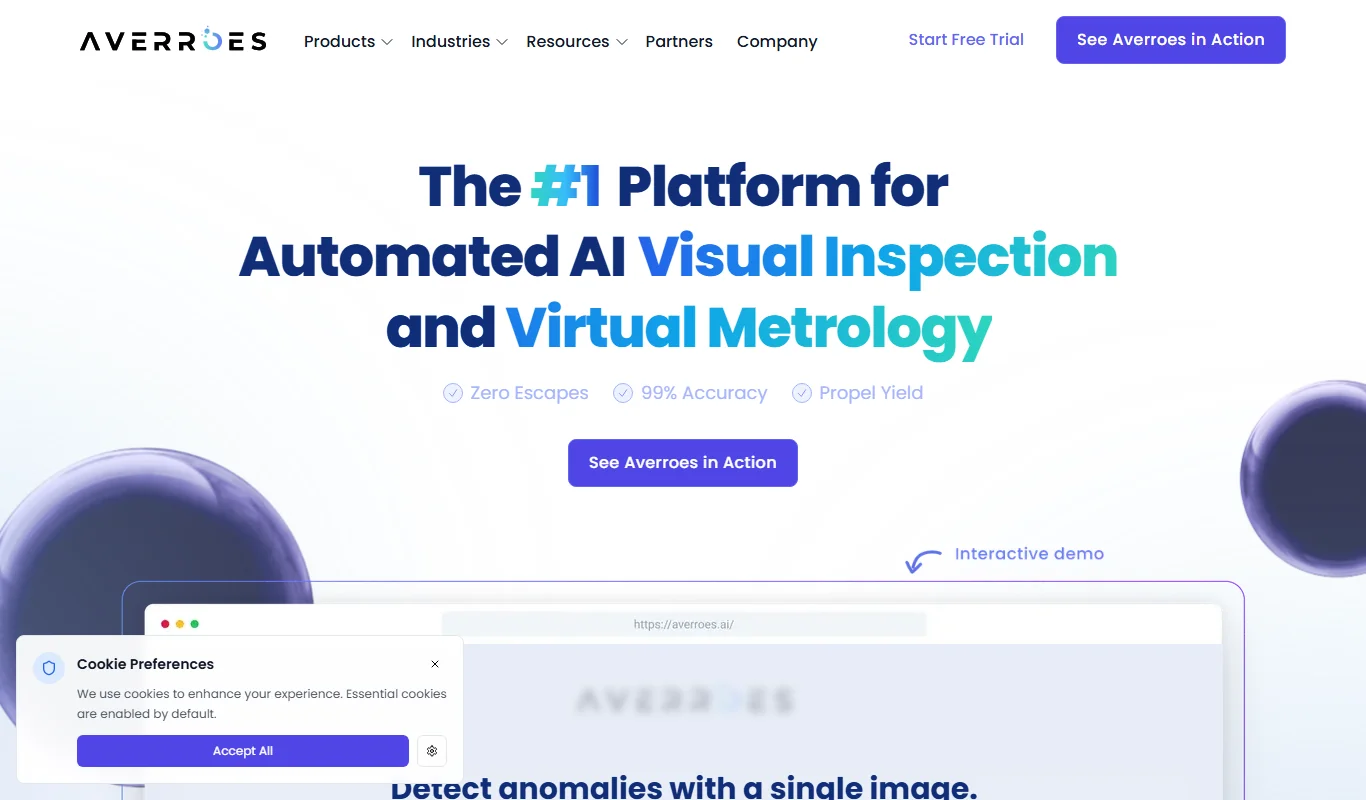 Visual Check Parameters Averroes AI Automated Visual Inspection Software For Quality Control