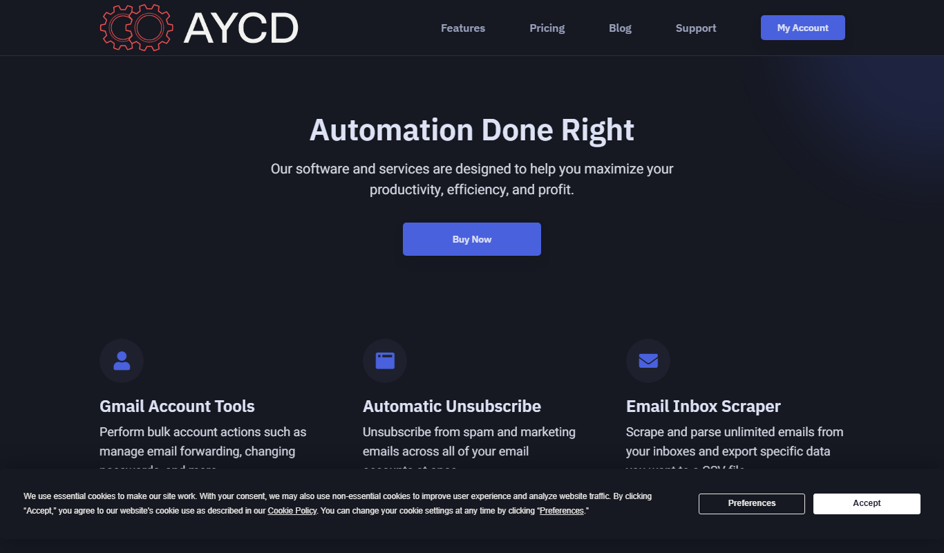 AYCD app screenshot