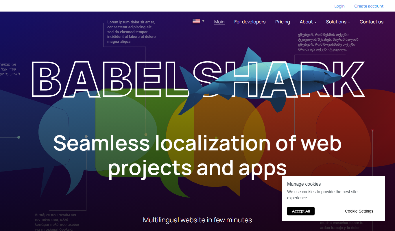 BabelShark app screenshot