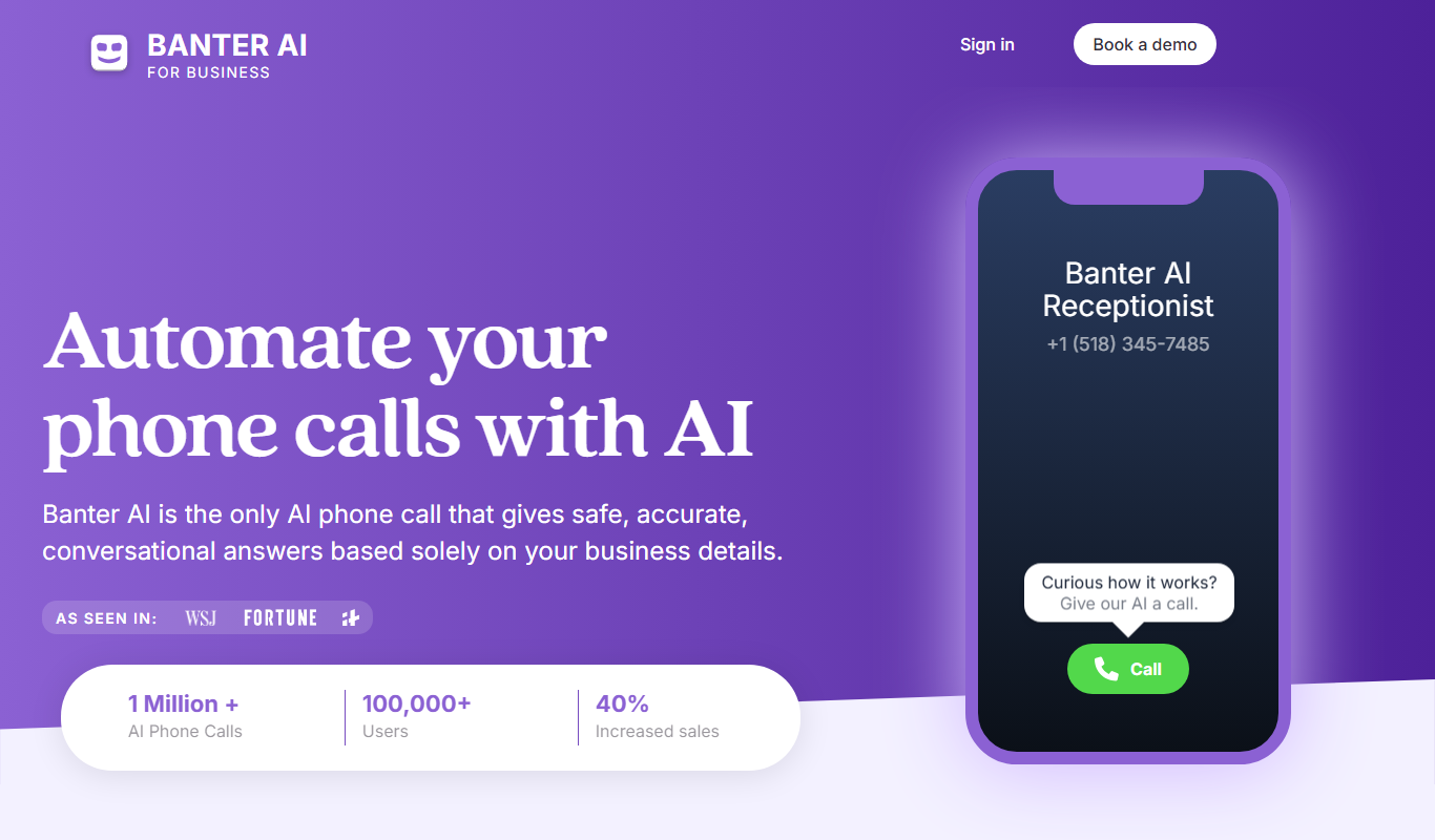 BanterAI app screenshot