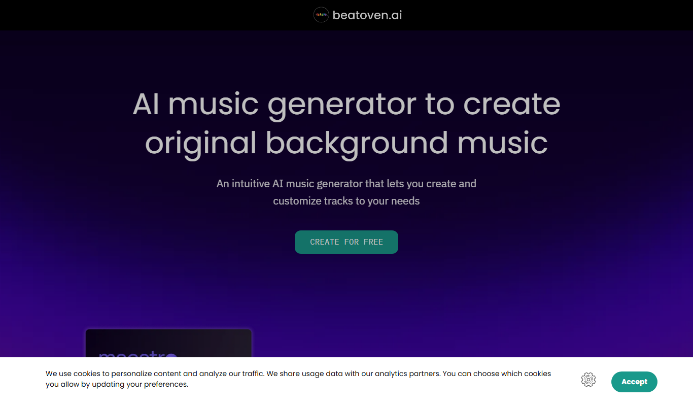 Beatoven.ai app screenshot
