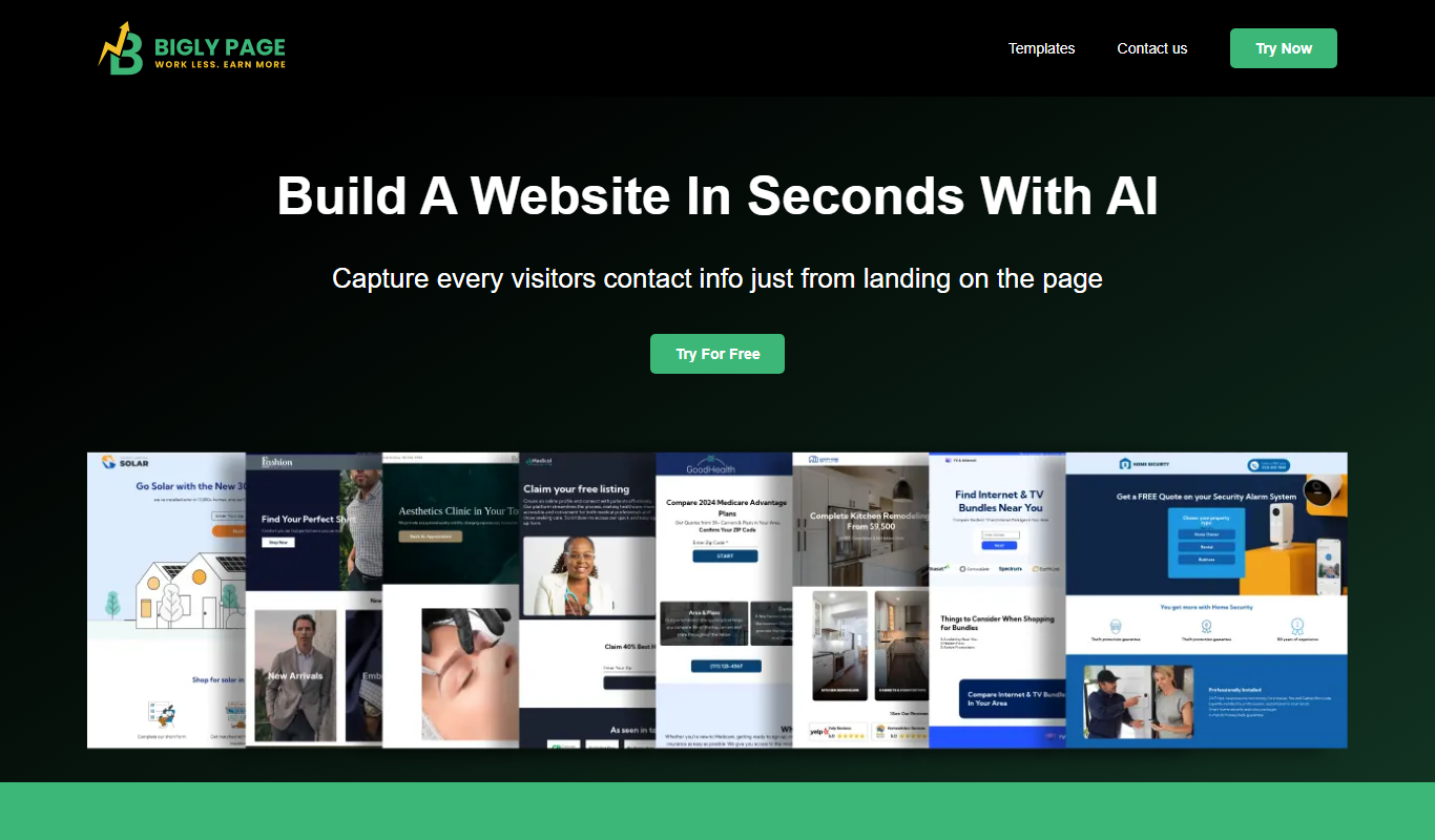BiglyPages app screenshot