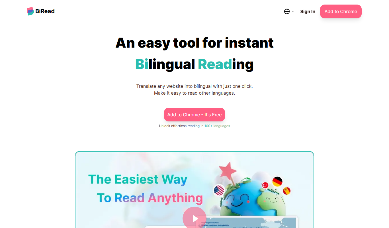 BiRead app screenshot