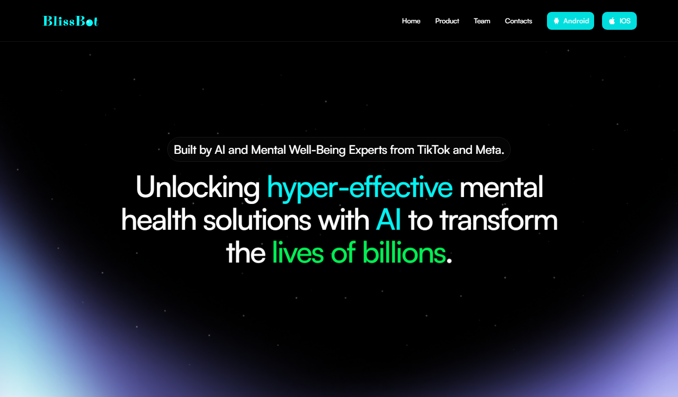 BlissBot app screenshot