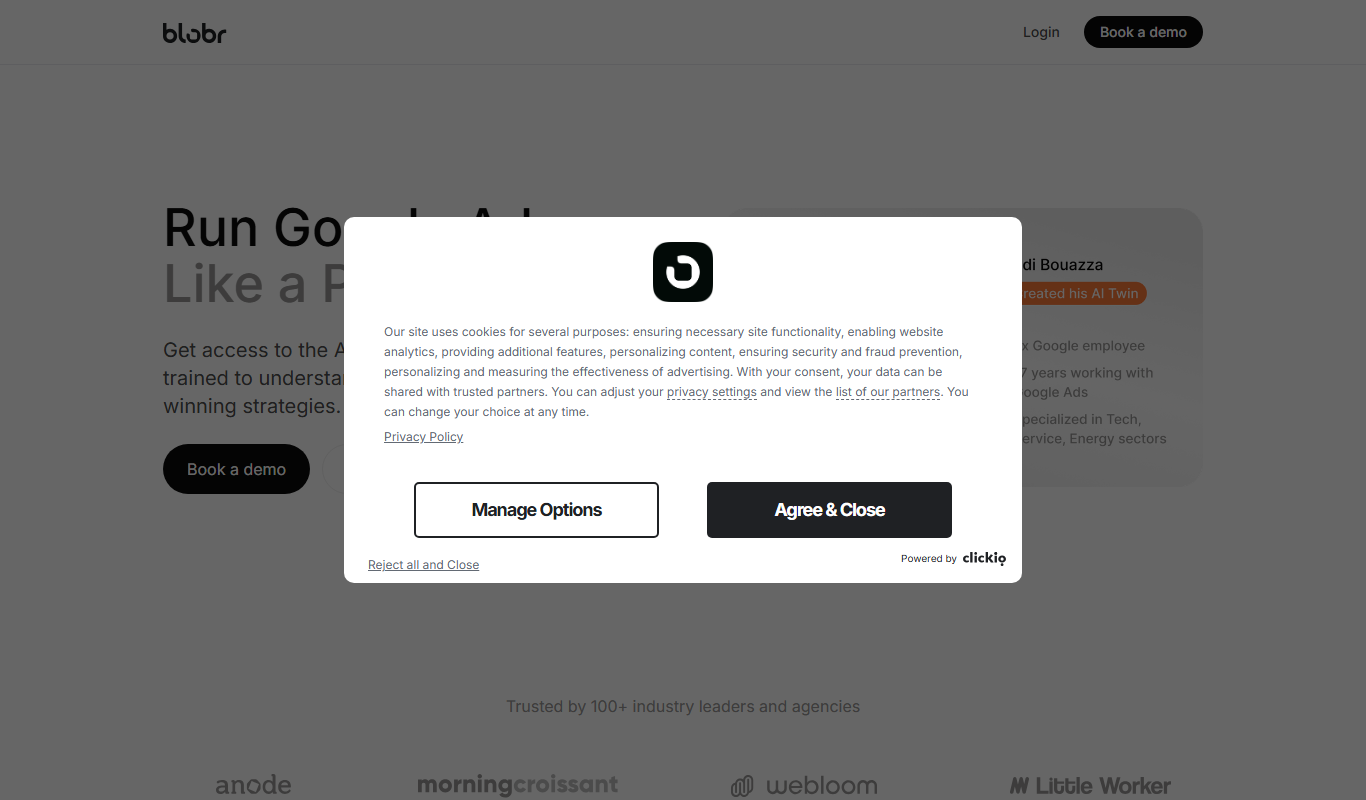 Blobr app screenshot