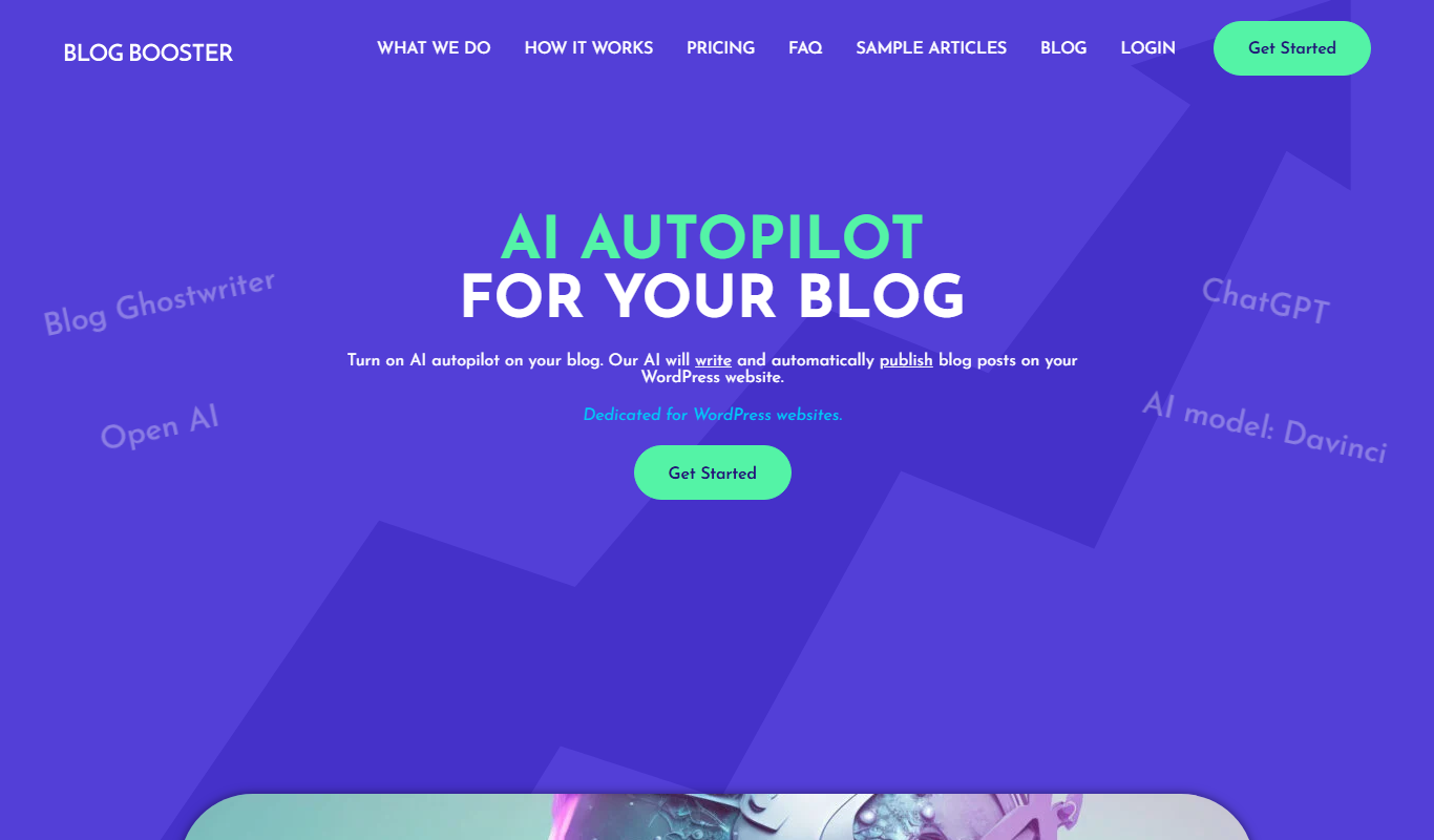 Blog Booster app screenshot