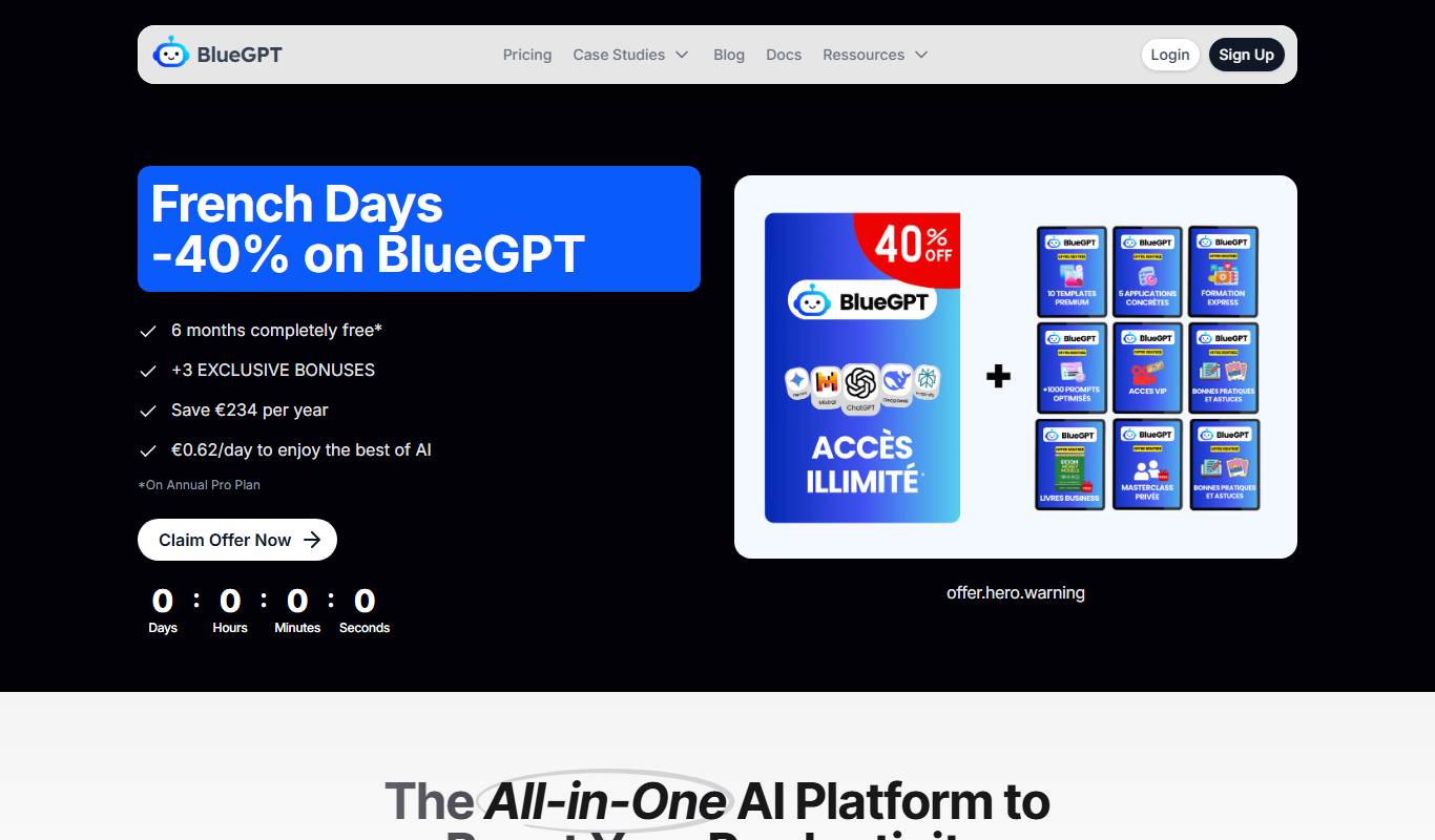 BlueGPT app screenshot