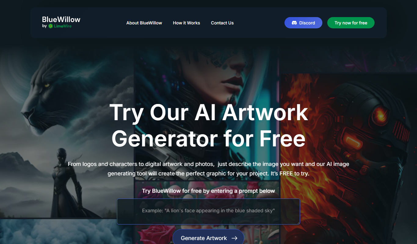 BlueWillow app screenshot