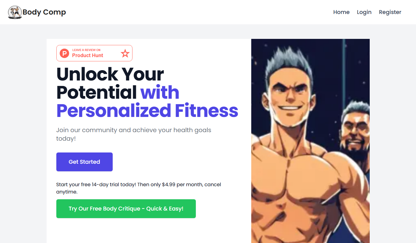 BodyCompAI app screenshot