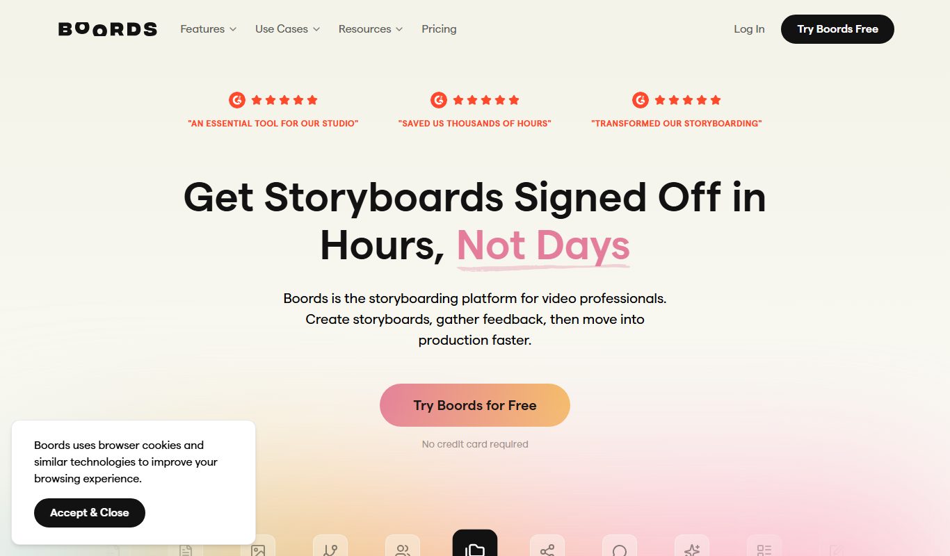 Boords app screenshot