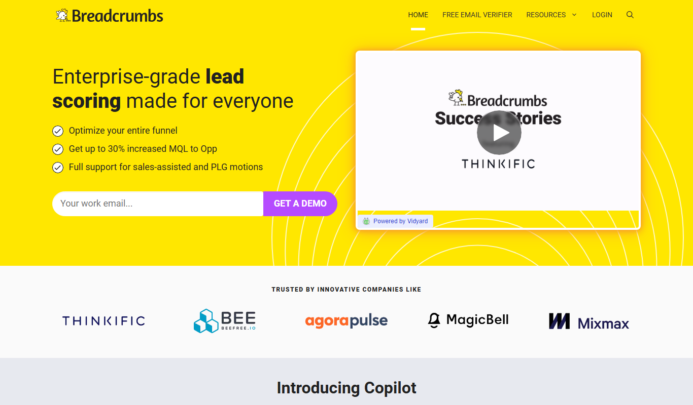 Breadcrumbs Copilot app screenshot