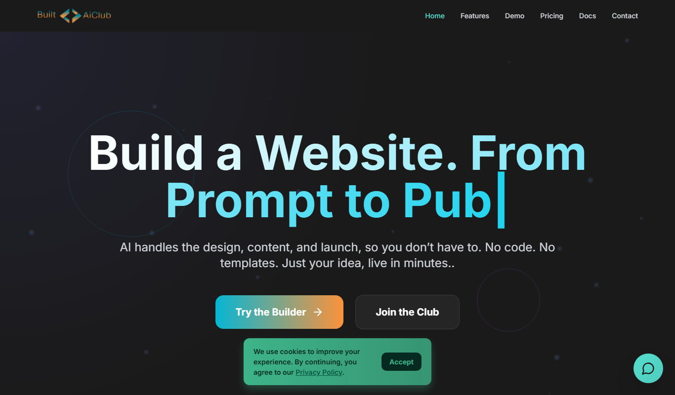 Built With AI Club app screenshot