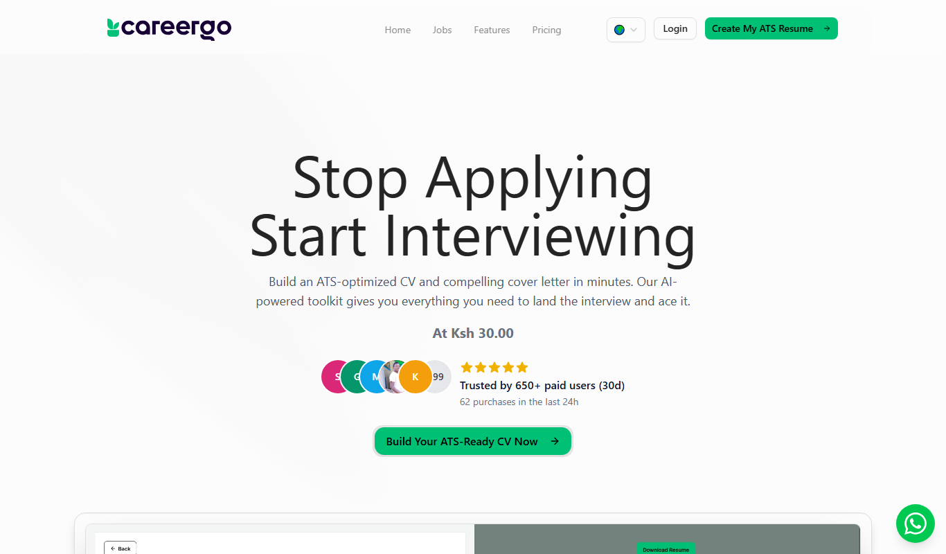 Careergo app screenshot