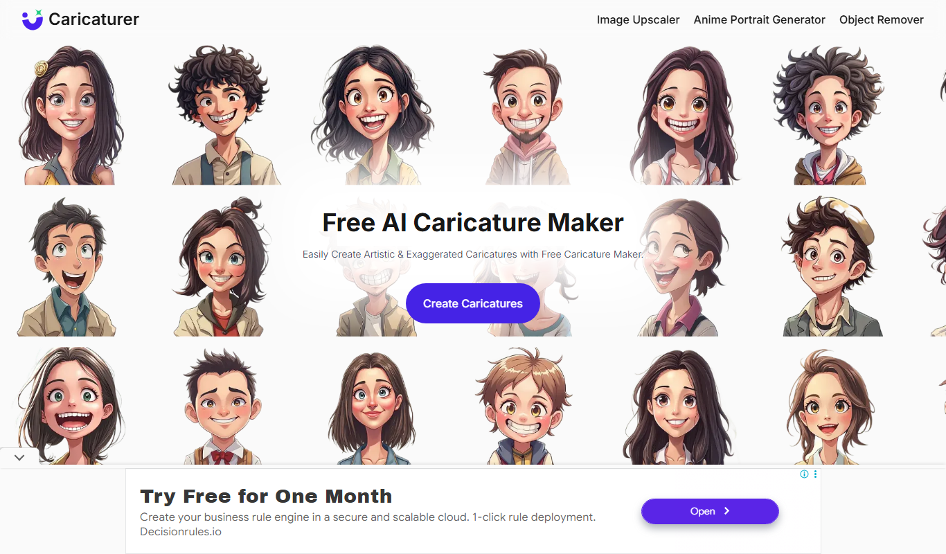 Caricaturer.io app screenshot