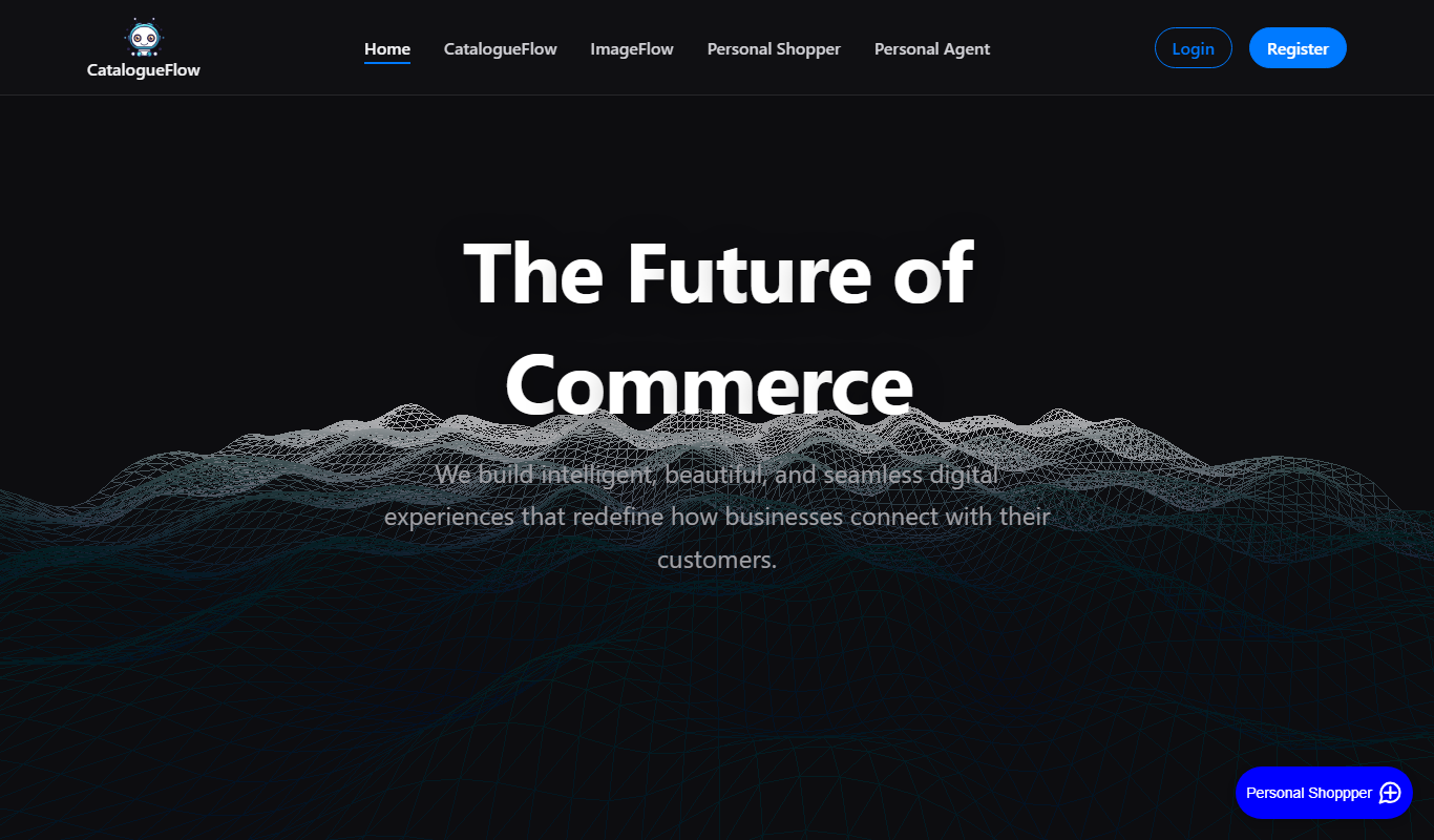 Screenshot of the Catalogue Flow Manager interface