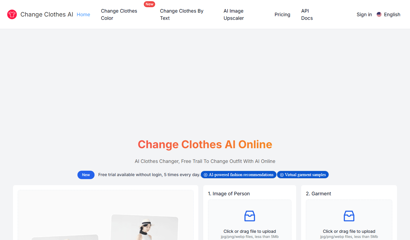 Change Clothes AI app screenshot
